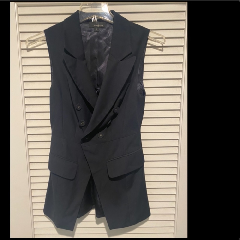 Black tuxedo vest